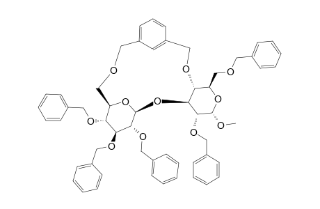 METHYL-4,6'-O-(1,3-XYLYLENE)-(2,3,4-TRI-O-BENZYL-BETA-D-GLUCOPYRANOSYL-(1'->3)-2,6-DI-O-BENZYL-ALPHA-D-GALACTOPYRANOSIDE