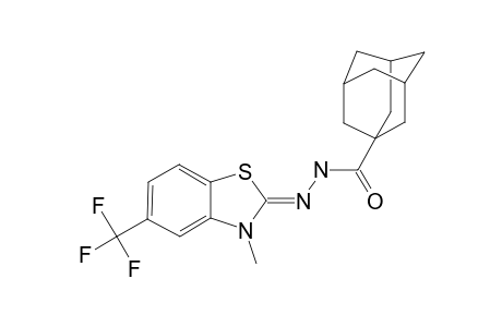 ADAMANTANE-1-CARBOXYLIC_ACID_(5-TRIFLUOROMETHYL-3-METHYL-3-H-BENZOTHIAZOL-2-YLIDENE)-HYDRAZIDE-2-(METHYLTHIO)-BENZOTHIAZOLE