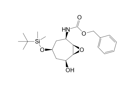 1.beta.-Hydroxy-2.beta.,3.beta.-epoxy-4.beta.-[(benzyloxycarbonyl)amino]-6.beta.-[(t-butyldimethylsilyl)oxy]cycloheptane