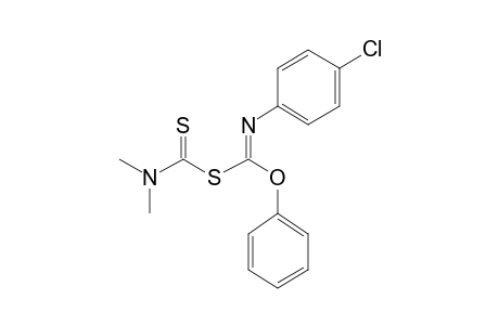 (p-Chlorophenylimino)phenoxymethyl N,N-dimethyldithiocarbamate