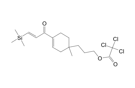 Acetic acid, trichloro-, 3-[1-methyl-4-[1-oxo-3-(trimethylsilyl)-2-propenyl]-3-cyclohexen-1-yl]propyl ester, (E)-
