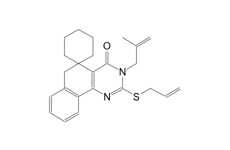 2-(allylthio)-3-(2-methylallyl)-3H-spiro[benzo[h]quinazoline-5,1'-cyclohexan]-4(6H)-one