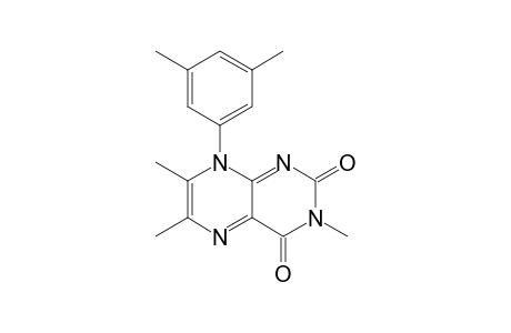 2,4(3H,8H)-Pteridinedione, 8-(3,5-dimethylphenyl)-3,6,7-trimethyl-