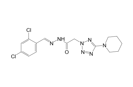 5-piperidino-2H-tetrazole-2-acetic acid, (2,4-dichlorobenzylidene)hydrazide