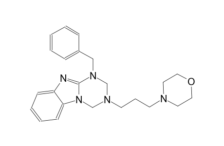 [1,3,5]triazino[1,2-a]benzimidazole, 1,2,3,4-tetrahydro-3-[3-(4-morpholinyl)propyl]-1-(phenylmethyl)-
