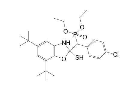 Diethyl ((4-chlorophenyl)(5,7-di-tert-butyl-2-mercapto-2,3-dihydrobenzo[d]oxazol-2-yl)methyl)-phosphonate