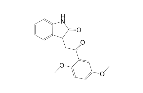 2H-indol-2-one, 3-[2-(2,5-dimethoxyphenyl)-2-oxoethyl]-1,3-dihydro-