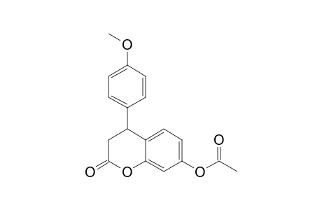 (+/-)-7-ACETOXY-4-(4'-METHOXYPHENYL)-3,4-DIHYDROCOUMARIN