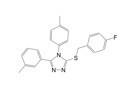 4-fluorobenzyl 5-(3-methylphenyl)-4-(4-methylphenyl)-4H-1,2,4-triazol-3-yl sulfide