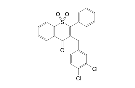 3-(3,4-DICHLOROBENZYL)-1-THIOFLAVONE-1,1-DIOXIDE