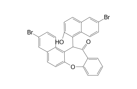 12-(2'-Hydroxy-6'-bromo-1'-naphthyl)-benzo[b]-(bromo)naphtho[2,1-f]oxepin-13-one