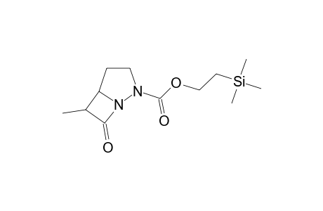 [5-ALPHA,6-ALPHA]-6-METHYL-7-OXO-2-(2'-TRIMETHYLSILYL)-ETHOXYCARBONYL-1,2-DIAZA-BICYCLO-[3.2.0]-HEPTANE