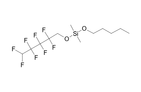 Silane, dimethyl(2,2,3,3,4,4,5,5-octafluoropentyloxy)pentyloxy-