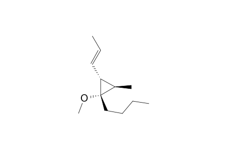 (1.alpha.,2.alpha.,3.beta.)-1-Butyl-2-((E)1-propenyl)-1-methoxy-3-methylcyclopropane