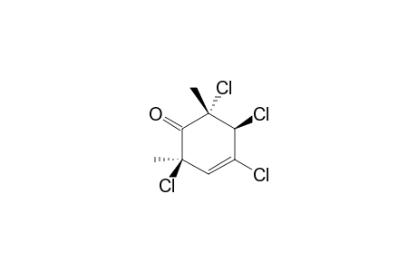 R-2,4,T-5,C-6-TETRACHLORO-2,6-DIMETHYLCYCLOHEX-3-ENONE