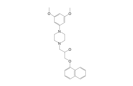 1-[4-(3,5-dimethoxyphenyl)piperazin-1-yl]-3-naphthalen-1-yloxypropan-2-ol
