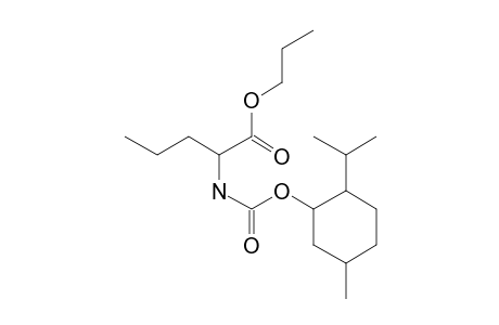 L-Norvaline, N-((1R)-(-)-menthyloxycarbonyl)-, propyl ester