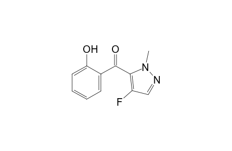 N-Methyl-5-[2'-hydroxybenzoyl]-4-fluoro-1H-pyrazole