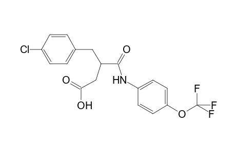 3-(4-Chlorobenzyl)-4-keto-4-[4-(trifluoromethoxy)anilino]butyric acid