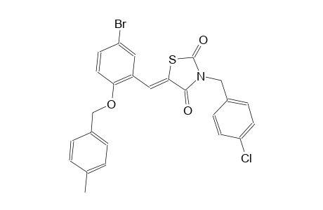 2,4-thiazolidinedione, 5-[[5-bromo-2-[(4-methylphenyl)methoxy]phenyl]methylene]-3-[(4-chlorophenyl)methyl]-, (5Z)-