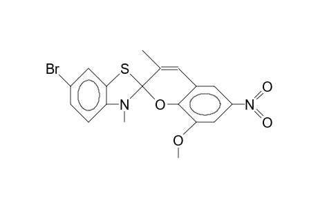 6'-Bromo-8-methoxy-3,3'-dimethyl-6-nitro-spiro(2H-1-benzopyran-2,2'-benzothiazoline)