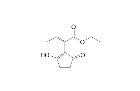 Ethyl 2-(2-hydroxy-S-oxocyclopent-1-enyl)-3-methylbut-2-enoate