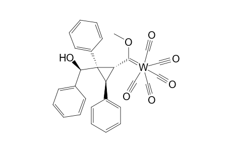 Pentacarbonyl{[(1'R*,1R*,2R*,3S*)-2-[hydroxy(phenyl)methyl]-2,3-diphenylcyclopropyl]methoxymethylene}tungsten