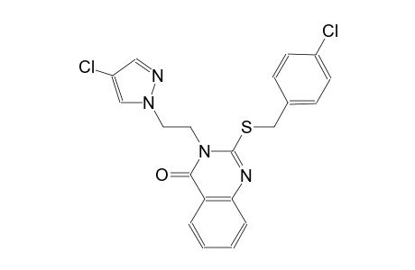 2-[(4-chlorobenzyl)sulfanyl]-3-[2-(4-chloro-1H-pyrazol-1-yl)ethyl]-4(3H)-quinazolinone