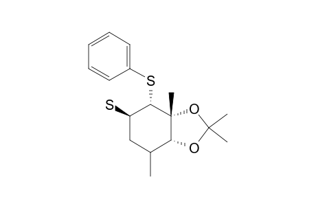 CIS,TRANS-3,5-DIMETHYL-TRANS,TRANS-3,4-DIHYDROXY-1-MERCAPTO-TRANS-2-(PHENYLTHIO)-CYCLOHEXANE-3,4-ACETONIDE