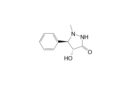 3-Pyrazolidinone, 4-hydroxy-1-methyl-5-phenyl-, trans-