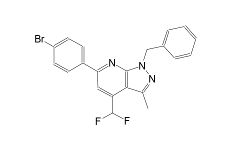 1H-pyrazolo[3,4-b]pyridine, 6-(4-bromophenyl)-4-(difluoromethyl)-3-methyl-1-(phenylmethyl)-