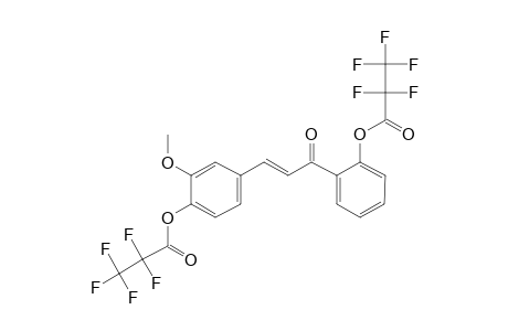 4,2'-Dihydroxy-3-methoxychalcone, bis(pentafluoropropionate)