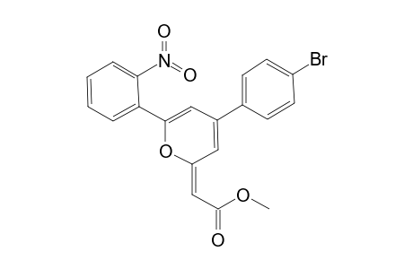 Methyl [4-(4-bromophenyl)-6-(2-nitrophenyl)pyran-2-ylidene]acetate