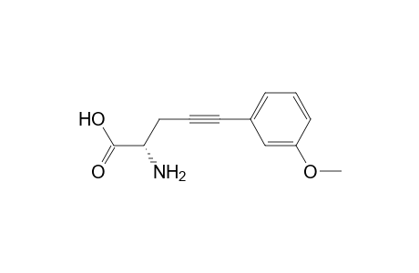 (S)-2-Amino-5-[3-methoxybenzene]pent-4-ynoic acid