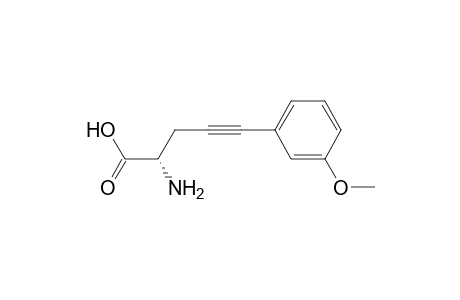 (S)-2-Amino-5-[3-methoxybenzene]pent-4-ynoic acid