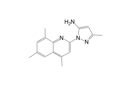 1H-pyrazol-5-amine, 3-methyl-1-(4,6,8-trimethyl-2-quinolinyl)-