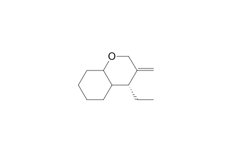 5.alpha.-Ethyl-4-methylene-2-oxabicyclo[4.4.0]decane