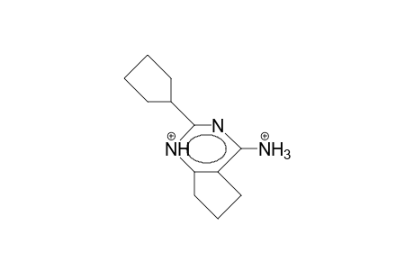4-Amino-2-cyclopentyl-5,6-trimethylene-pyrimidine dication