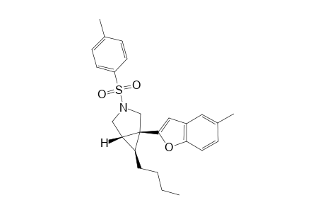 6-Butyl-1-(5-methylbenzofuran-2-yl)-3-tosyl-3-azabicyclo[3.1.0]hexane