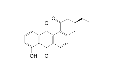 rac-(S) 3-Ethyl-8-hydroxy-3,4-dihydro-2H-benz[a]anthracene-1,7,12-trione