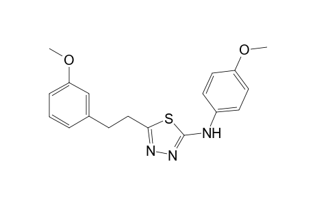 5-(3-Methoxyphenethyl)-N-(4-methoxyphenyl)-1,3,4-thiadiazol-2-amine