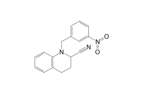 1-(3-nitrobenzyl)-3,4-dihydro-2H-quinoline-2-carbonitrile