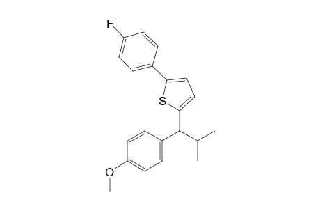2-(4-fluorophenyl)-5-(1-(4-methoxyphenyl)-2-methylpropyl)thiophene