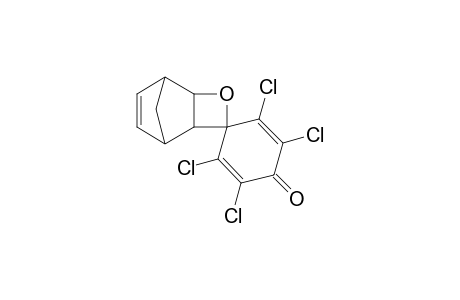 2,3,5,6-Tetrachloro-spiro[cyclohexa-2,5-diene-1,4'-[3]-oxatricyclo[4.2.1.0(2,5)]-non[7]en-4-one]