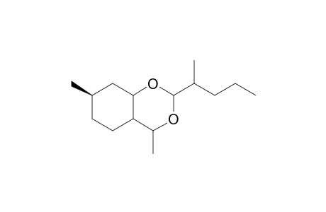 (7R)-4,7-dimethyl-2-(pentan-2-yl)hexahydro-4H-benzo[d][1,3]dioxine