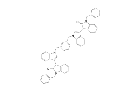 1,3-Bis[((1'-benzyl-1',3'-dihydro-1'H-[3,3']biindolyl-2'-on)-1-yl)methyl]benzene