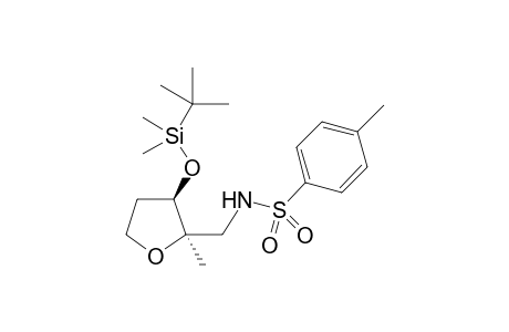 trans-N-{[-3-(tert-Butyldimethylsilyloxy)-2-methyltetrahydrofuran-2-yl]methyl}-4- methylbenzenesulfonamide