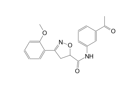 5-isoxazolecarboxamide, N-(3-acetylphenyl)-4,5-dihydro-3-(2-methoxyphenyl)-
