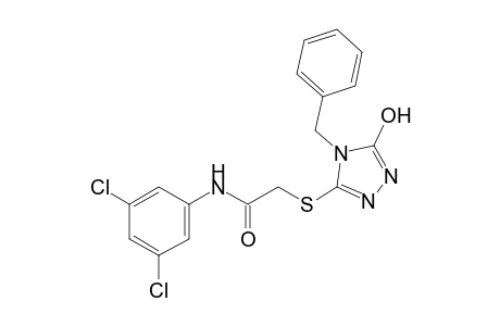 2-[(4-benzyl-5-hydroxy-4H-1,2,4-triazol-3-yl)thio]-3',5'-dichloroacetanilide