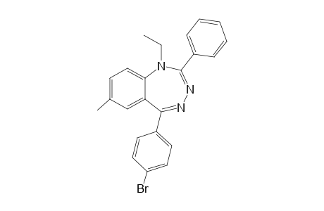5-(4-bromophenyl)-1-ethyl-7-methyl-2-phenyl-1,3,4-benzotriazepine